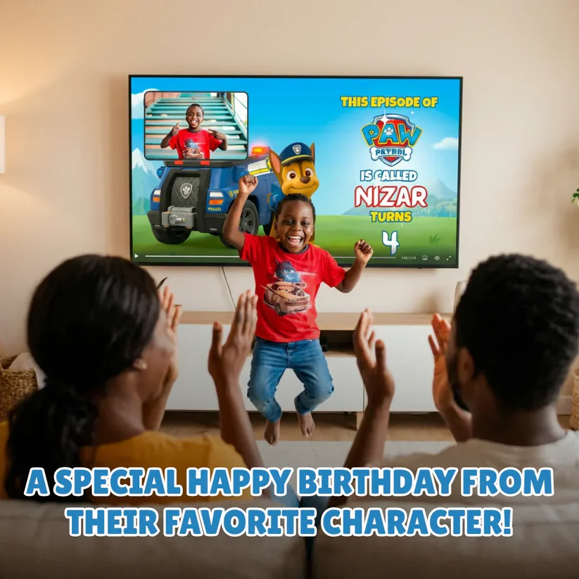 Personalized Paw Birthday Video