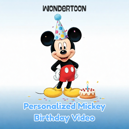 Personalized Mickey Birthday Video