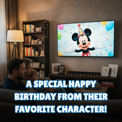 Personalized Mickey Birthday Video