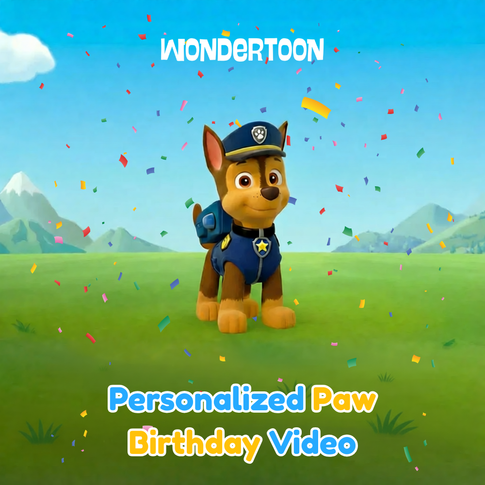 Personalized Paw Birthday Video