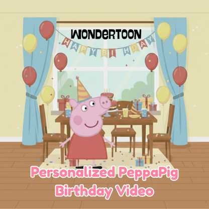 Personalized Pig Birthday Video